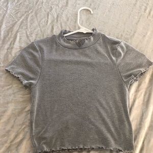 Mock neck crop top